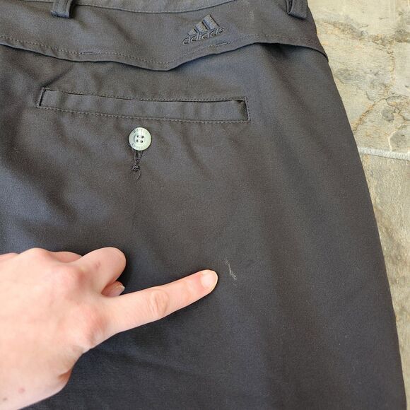 Adidas Golf Shorts Men 42 Black Performance Clima Cool Athleisure Athletic Sport - Picture 14 of 14